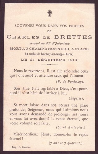 Image pieuse souvenir - ",