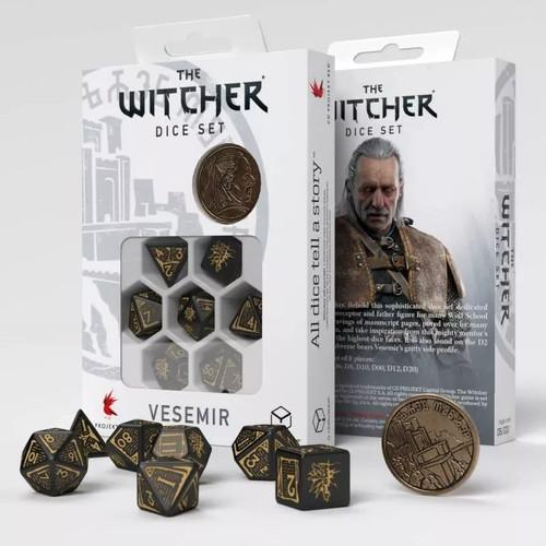 Vesemir dice set noir - vesemir, the