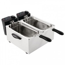 Friteuse inox double 2 x 3,5