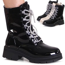 Femmes Plateforme Bottines