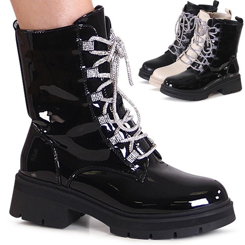 Bottes combat biker femme - biker,