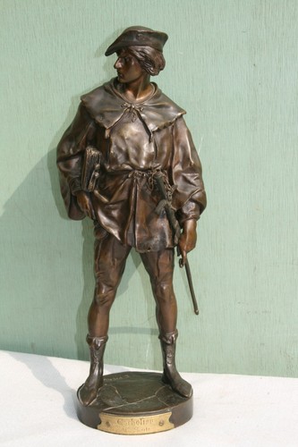 Sculpture bronze signé - sculpture,