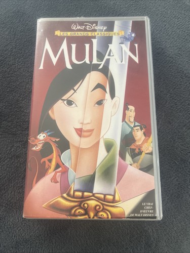 Cassette vhs walt disney mulan - walt,