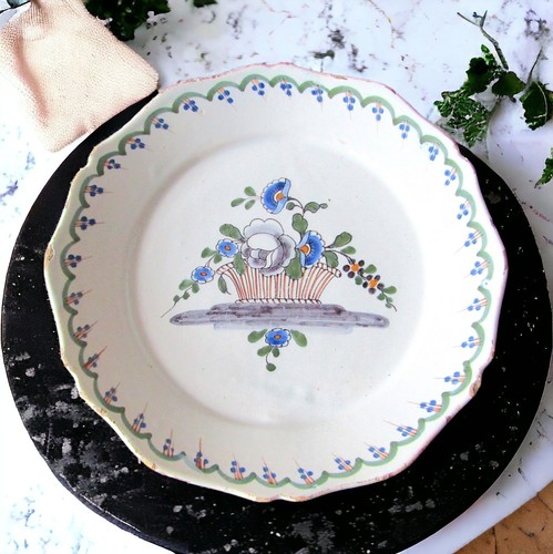 Nevers assiette faïence - assiette,