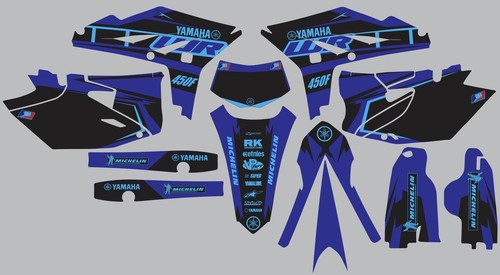 Blue yamaha graphics - blue, 450f