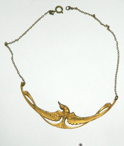 Joli collier avec oiseau - collier,