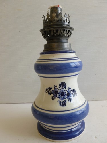 Lampe pétrole delfts blue - lampe,