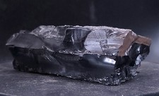 Fine Raw Stone Jet Or Jet Charcoal Fossil Albien Aude 195 Gr  