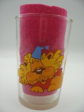 ORTF Amora mustard glass French Drinking Glass TF1 Le Lion LOEKI