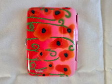 PYLONES original Porte cartes boîte métallique multicolore coquelicots