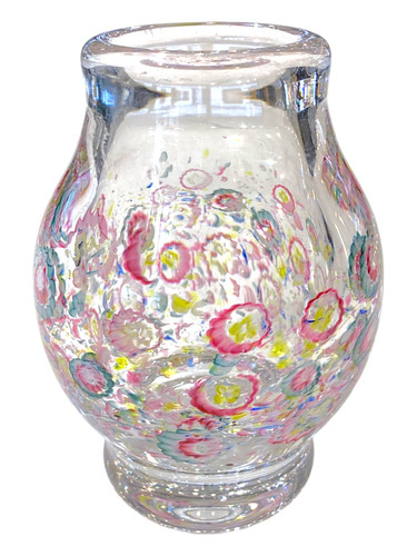 Millefiori art glass vase val - millefiori,