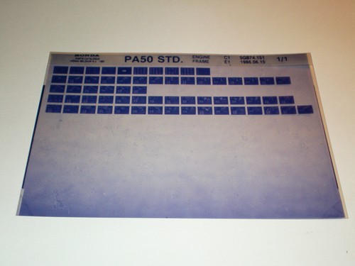 Microfiche spare parts catalog - spare,