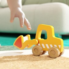 Jouet en bois pour bébé : chariot élévateur, véhicule de construction,