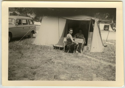Photo ancienne camping - photo,