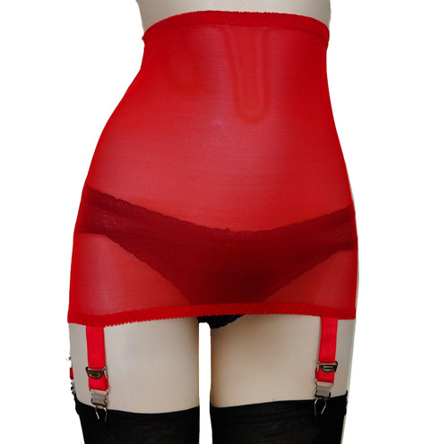 Porte jarretelles rouge