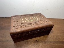 Belle Boîte En Bois Indienne