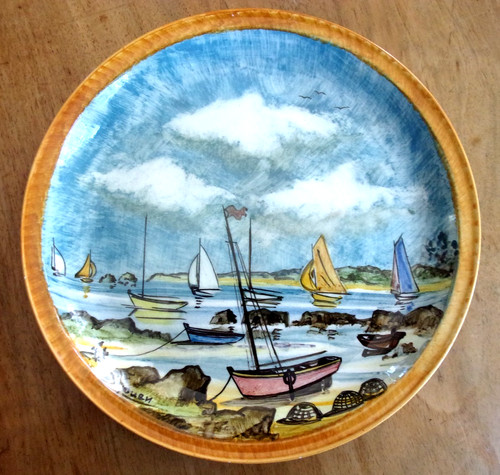 Assiette quimper peinte par - assiette,