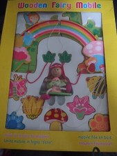 decoration mobile Fée en bois