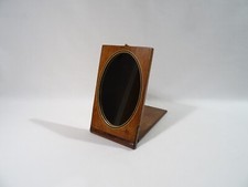 OLD WOODEN TRAVEL MIRROR FOLDING 19TH CENTURY TRAVEL MIRROR