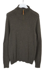 Pull Homme FATFACE En Laine De Cachemire Mélangée À Col Zippé Mi-Haut Taille M