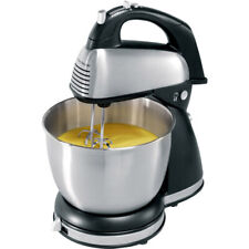 6 Speed Hand and Stand Mixer Electric Bowl Kitchen Baking Bread Dough Beater