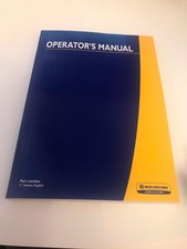 NEW HOLLAND TC29D TC33D OM SN G037305 & ABOVE OPERATOR`S MANUAL
