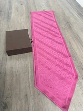 Foulard rose monogramme en