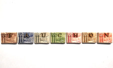 Complete series of beans FAUCHON 1992 numbered advertising characters * 196