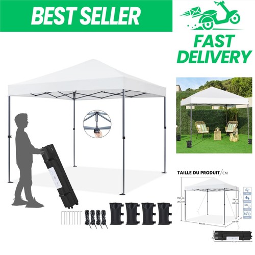 Tonnelle jardin pliable x - pliable,