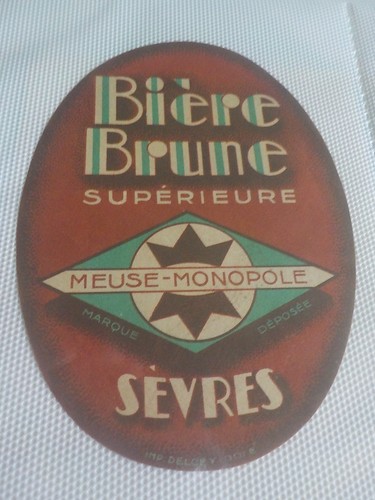 Etiquette biere brune - etiquette,