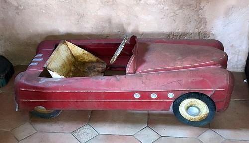 Ancienne voiture pédale - voiture,