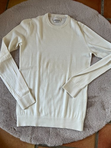 Pull laine homme blanc/crème