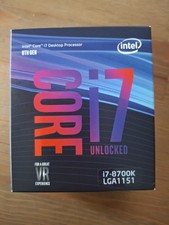 Processeur Intel core i7-8700K - 6 coeurs - 12 threads - new - up to 4.7 Ghz