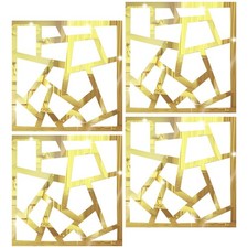  4 Pcs Miroir Stickers Muraux