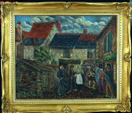 Tableau ancien danse - tableau,