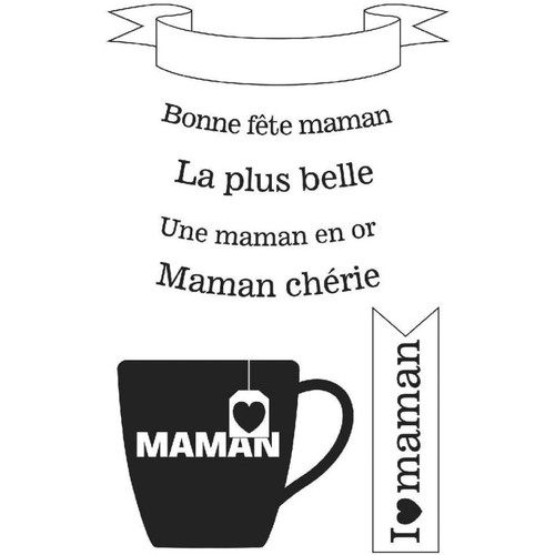 Tampons bonne fête maman - tampons,