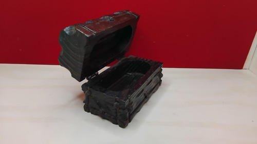 Petite boite bois sculptée - petite,