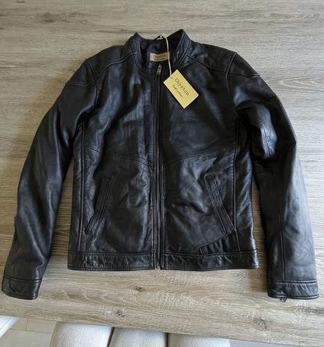 Chyston veste cuir noir - , homme