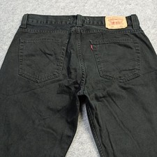 Jeans Levis 506 Pour Hommes W36 L32 Noir Regular Droit Zip Fly Strauss 36x32