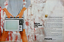 1967 PHILIPS PORTABLE 28cm ELECTRONIC MASTERPIECE ADVERTISING TV