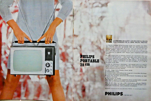 Publicité 1967 téléviseur - ,