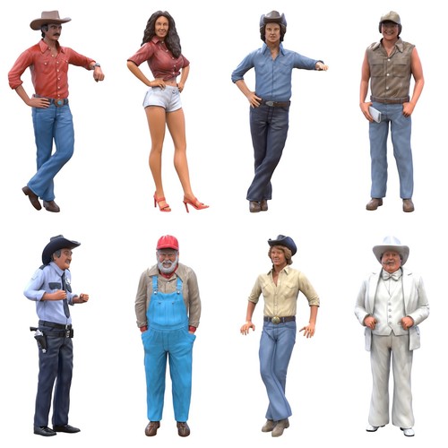 Set figurines cowboys - de, et