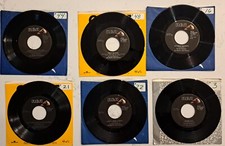 6 VINYL 45's RECORD s ELVIS PRESLEY COLLECTION  DJ owned RARE COLLECTIBLEs