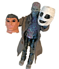 ACTION MAN no face RARE figurine MECHANT vilain  12" Vintage action figure