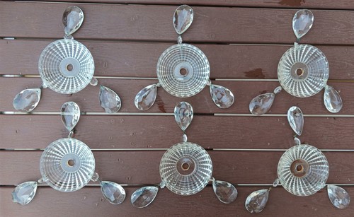 Coupelles bobeches verre - 6, en