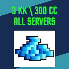 Tibia Gold 3KK (300cc) crystal coins  FAST