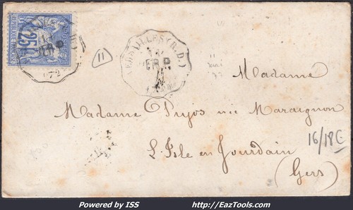 France sur lettre avec - n°78,