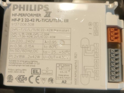 Ballast philips 2 22 42 - 2, 22-42