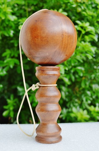 Ancien bilboquet bois - bois, h