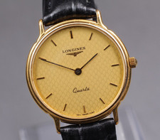 Montre Homme Vintage "NEAR MINT" LONGINES 150 7097 Or 31mm Quartz Du Japon